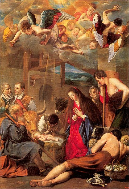 Maino, Juan Bautista del Adoration of the Shepherds china oil painting image